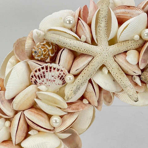 Coastal Seashell Wreath - Laguna Beach Florist 
