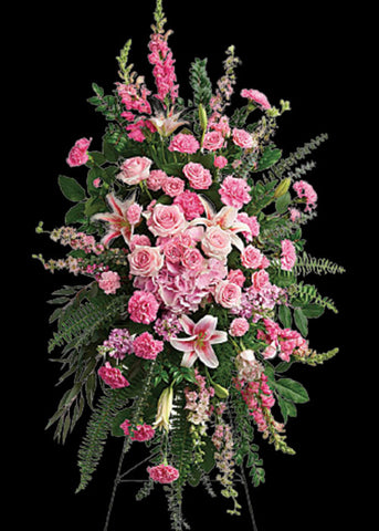 Pink Tribute Spray - Laguna Beach Florist 